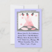 Bühne Lights Einladung Karaoke Broadway Theater (Rückseite)