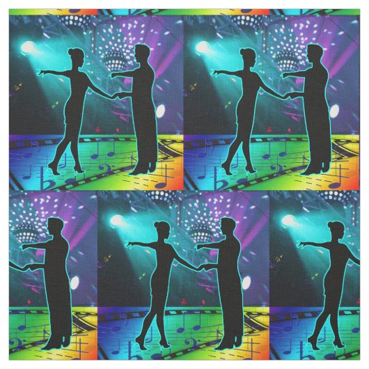 Bühne-Lights und Musik #3 Stoff (Muster)