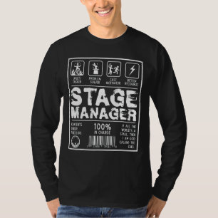 Bühne Manager Ästhetische Multi-Tasker-Lösung T-Shirt