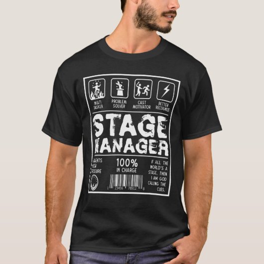 Bühne Manager Ästhetische Multi-Tasker-Lösung T-Shirt (Vorderseite)