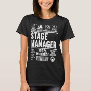 Bühne Manager Bühne Crew Theater Tech Theater T-Shirt