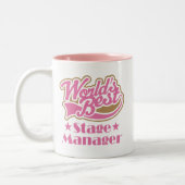 Bühne-Manager-Geschenk Zweifarbige Tasse (Links)