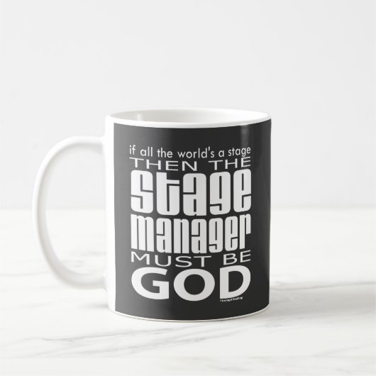 Bühne-Manager-Gott Kaffeetasse (Links)