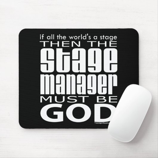 Bühne-Manager-Gott Mousepad (Mit Mouse)