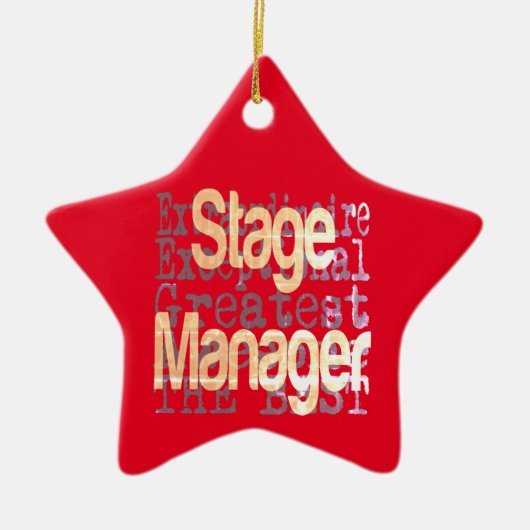 Bühne Manager Keramik Ornament (Vorne)