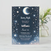 Bühne Nature Galaxy Mystical Starry Night Sweet 16 Einladung (Stehend Vorderseite)