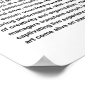 Bühne Poster (Ecke)