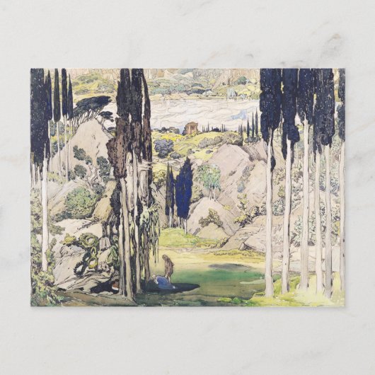 Bühne Set Design for Act I of 'Daphnis and Postkarte (Vorderseite)