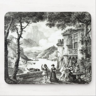 Bühne-Set für Tat III von 'Le Chateau Loch-Leven Mousepad