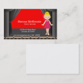 Bühne-Tänzer Visitenkarte (Vorne/Hinten)