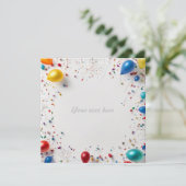 Bühne und Feuerwerk Einladung (Stehend Vorderseite)