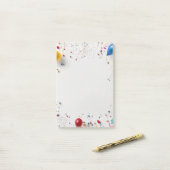 Bühne und Feuerwerk Post-it Klebezettel (Auf Schreibtisch)