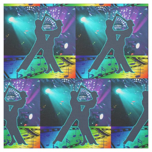 Bühne und Musik im Ballsaal Stoff (Muster)