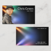 Bühne-Visitenkarten-Headshot-Schauspieler und -Mod Visitenkarte (Vorne/Hinten)