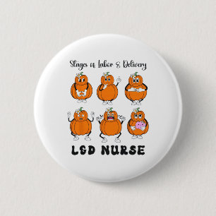 Bühne von Arbeitskräften und Auslieferungskrankhei Button