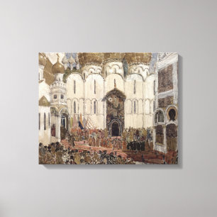 Bühneentwurf für Boris Godunow Leinwanddruck