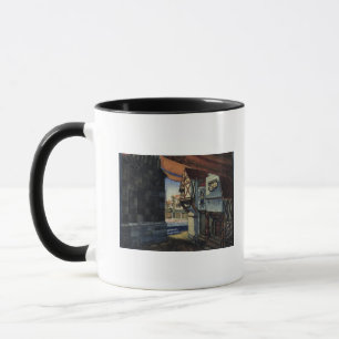 Bühneentwurf für die Oper 'das Mädchen von Orle Tasse