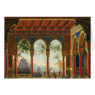 Bühneentwurf für die Oper 'Ruslan und Lyudmila