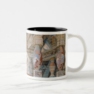 Bühneentwurf für Oper Nikolai Rimsky-Korsakovs Zweifarbige Tasse