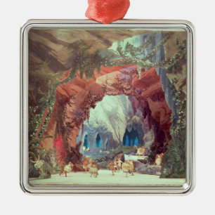 Bühnemodell für die Oper 'Tannhauser Ornament Aus Metall