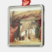 Bühnemodell für die Oper 'Tristan und Isolde Silbernes Ornament (Links)