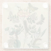 Bühnen des Schmetterlings-Lebens durch Glasuntersetzer (Rückseite)