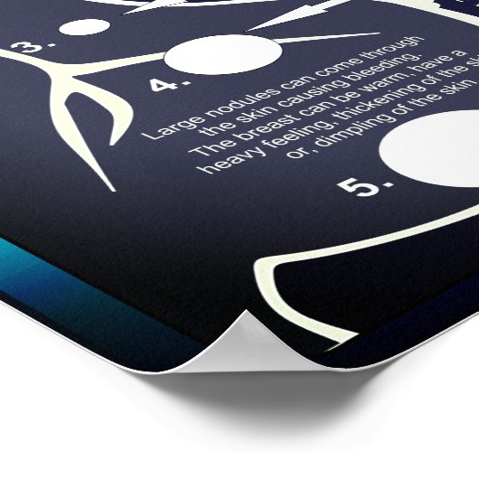 Bühnen Ein Brustknötchen kann sich als Poster fühl (Ecke)