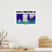 Bühnen eines Gewitters (Meteorologie) Poster (Küche)