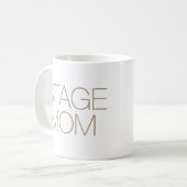 Bühnen-Mama Tan Kaffeetasse (Vorderseite Links)