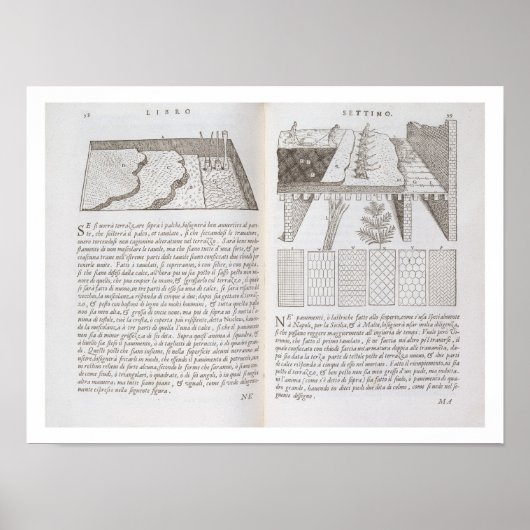 Bühnen und Methoden des Verlegens von Böden, aus " Poster (Vorne)