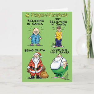Bühnen Weihnachts-Spaß-Weihnachtskarte Feiertagskarte