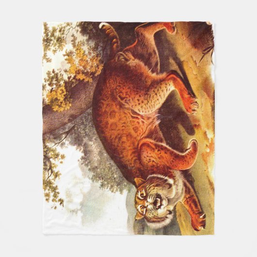 Bühnendruck des 19. Jahrhunderts Fleecedecke (Vorderseite)