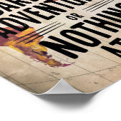 Bühnendruckerei Kunst, Motivierend Poster (Ecke)