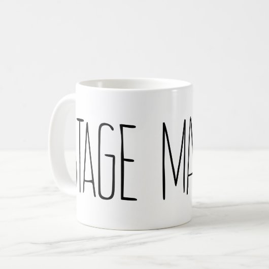 Bühnenmanager Kaffeetasse (Vorderseite Links)