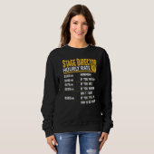 Bühnenregisseur Stundensatz Bühnenmanager Sweatshirt (Vorne ganz)