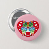 Búho colorido, amor button (Vorne & Hinten)