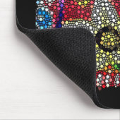 Búho colorido estampado diamante mousepad (Ecke)