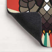 Búho De La Suerte Mousepad (Ecke)