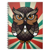 Búho De La Suerte Notizblock (Vorderseite)