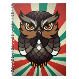 Búho De La Suerte Notizblock