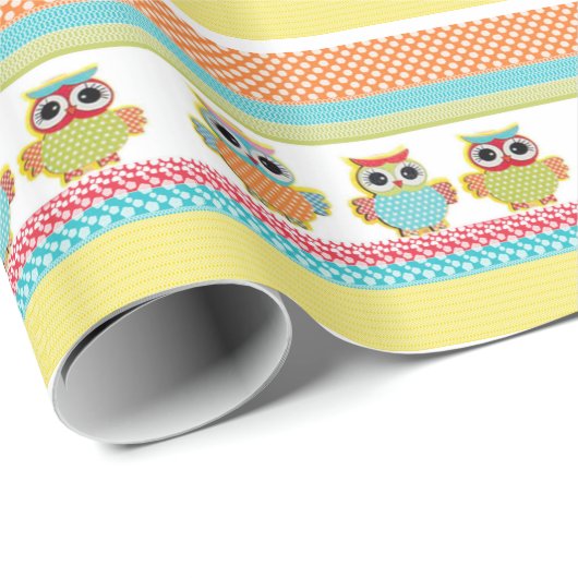Búhos der Muttermale von Farben Geschenkpapier (Rolleneckpunkt)