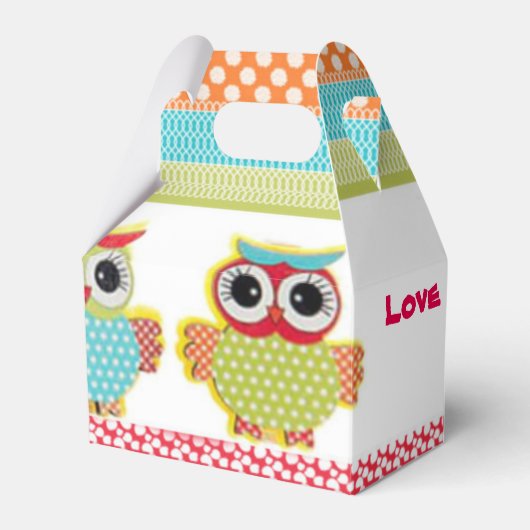 Búhos mit Muttermalen der Farben schenken Geschenkschachtel (Vorderseite)