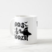 Buhrufe und Alkohol Kaffeetasse (Vorderseite Links)