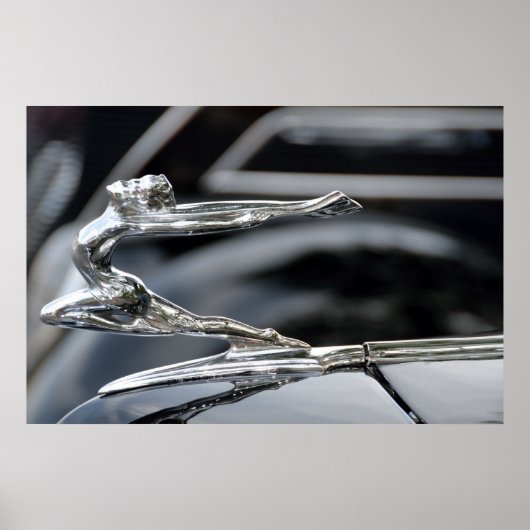 Buick 1934 Goddess Hood Ornament Poster (Vorne)