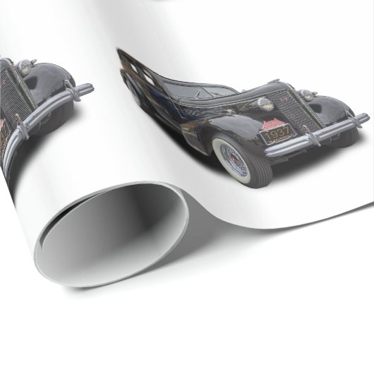 BUICK 1937 GESCHENKPAPIER (Rolleneckpunkt)