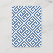 Build Baby's Library Chinoiserie Chic Baby Shower Begleitkarte (Rückseite)