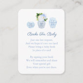 Build Baby's Library Chinoiserie Chic Baby Shower Begleitkarte (Vorderseite)