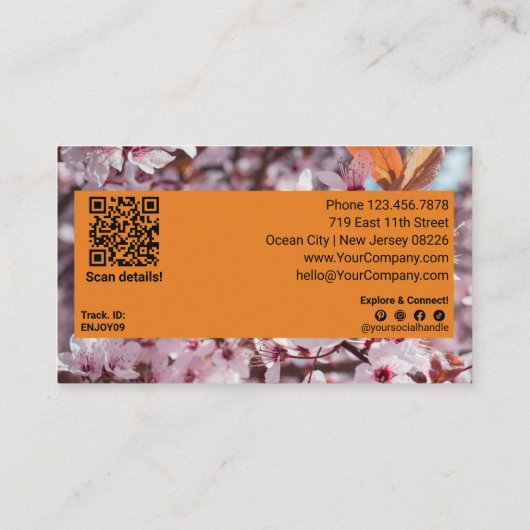 Build Brand Loyalty Vielen Dank! Saisonfrühling Rabattkarte (Rückseite)