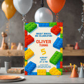 Build & Celebrate - Toy Brick Geburtstag Einladung