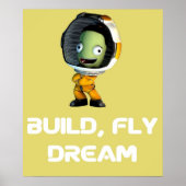 Build-Fly-Traumabsturz Kerbal Raumprogramm Kerbal Poster (Vorne)